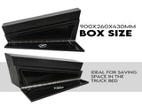 900mm Black Pair of Under Tray Undertray Tool Box Steel Underbody Toolbox Truck V379-UTSBLCK900