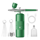 Black Portable Wireless Airbrush Kit, Versatile for Nail Art, Painting, Makeup, and Model Making V1232-MJYSPJ001