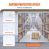 Strip Curtain, 5000 cm Length x 20 cm Width x 2 mm Thickness, Clear PVC Smooth Curtain Strip Door V952-JPVC164X81PCSKTWBV0