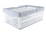 Collapsible Baskets with Handles PP Waterproof Collapsible Storage Crates for Home Kitchen Bedroom V1294-YM0703-3117230068511