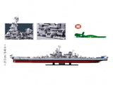 Sluban B1291 Model Kit 1350 USS Missouri BB63 Mighty Mo Battleship Warship WWII Navy Vessel Bo SLB1291