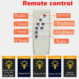 Solar Street LED Light with Radar Sensor, Black, 480W, Remote Control, Outdoor Flood Wall Lamp V178-59195