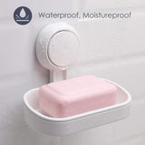 Suction Cup Soap Holder for Shower Wall Powerful Vacuum Suction Soap Dish, Strong Sponge Holder for V1189-LC-AMZ-00269