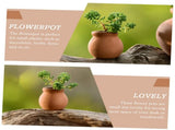 Miniature Tiny Clay Pots Pottery Planter Flower for DIY Garden Plants and Office/Desktop/Windowsill V1366-AZ2-W-09799