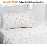 Bumble Multi Printed Sheet Set Single V442-INT-SHEETS-BUMBLE-MULTI-SB