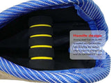 Blue and Khaki Heavy Duty Jute Dog Bite Pillow - Professional Training Tug Toy with 3 Handles for V888-ELOSUNG27864