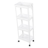 Bathroom Tower Shelf Plastic Freestanding Storage Rack Organizer Multifunctional Shelving Unit for V1294-YM0706-3112230061616