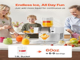 Snowflake Ice Machine, 60KG/24H Snowflake Ice Maker, Ice-Shaver Machine with Stainless Steel Blade, V952-JYNBJFL60KG2QMVKB001V3