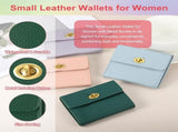 Small Leather Wallets for Women with Metal Buckle, Stylish Card Holder Wallet Case Coin Purse Cash V1259-DP01-A-5218