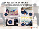 Tooleroo USB Rechargeable Desktop CD Player Speaker Bluetooth Portable Pink V238-SUPDZ-41154856779856