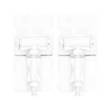 White Garden Fence Door Hinge Carbon Steel Fence Gate Hinge Hardware Accessory for Door V1294-YM0901-3114210090611