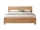 Artiss King Single Bed Frame Wooden Bed Base WBED-F-OATMEAL-KS-NA-AB