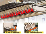 Over The Sink Dish Drying Rack Carbon Steel Dish Drainer Drying Rack 85cm Long Sink Caddy with Door V985-DISHDRYINGRACK