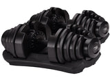 Powertrain 2x 40kg Adjustable Dumbbell Home Gym Exercise Equipment Free Weights DMB-BF2-040-2