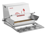 Automatic Chicken Feeder, 18.14 kg Capacity, Rainproof Treadle Poultry Feeder with Lockable Lid, No V952-JQWLQ40LBSZDYWBXU001V0