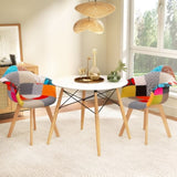 1 Artiss Dining Table and 2 Chairs Set DSW 90cm DSET-DSW90-66FBX2