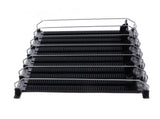 Self Pushing Drink Holder 6 Rows Adjustable Width Spring Loaded Easy Slide Large Capacity 15in V1294-YM0901-3118230216511