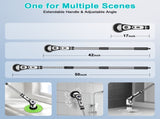 Multi-Functional Electric Spin Scrubber with Voice Broadcast, 9 Heads, Adjustable Extension Handle & V888-ELOSUNG35777