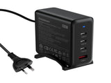 Simplecom CU400 4-Port PD 100W GaN Fast Charger 3xUSB-C USB-A for Phone Tablet Laptop V28-CU400