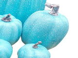 7 Pcs Artificial Pumpkin Cute Lifelike Foam Harvest Pumpkins for Autumn Holiday Decor Sky Blue V1294-YM0901-3115240077511
