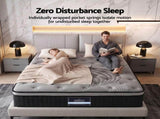 Giselle Bedding 34cm Mattress Bamboo Cover Double MATTRESS-BLACK-DOUBLE