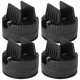 4PCS Adjustable Furniture Risers with Screw Clamp, 3.2" Wide Base Sturdy Bed Risers, Stackable 0.7" V1369-AZ3-W-08777