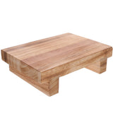 Small Foot Stool Footstool Wood Elevation for Feet and Legs Home Users Bathroom Use 1Pack V1192-AZ-W-28901