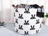 Laundry Basket Cute Rabbit Cotton 40x40x50cm Dirty Clothes Hamper Storage Basket Waterproof Lining V1294-YM0512-3117220249911