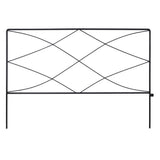 Lambu Garden Fence Panel 5 Pc Q195 Steel Rust Proof Border for Flower Beds Black UM1295-AU