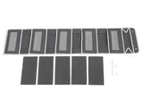 5 Shelf Hanging Closet Organizer Non Woven Fabric Over The Door Storage Bags with 5 5 Mesh V1294-YM0901-3117240298511