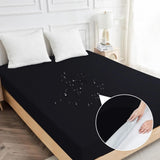 Queen Waterproof Mattress Protector, Soft Breathable Mattress Cover Noiseless Machine Washable, 12" V1192-AZ-W-31195