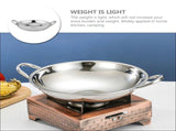 Stainless Steel Wok for Kitchen Practical Design Easy to Operate V1370-AZ4-20574