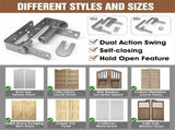2 pack 304 Stainless Steel Swinging Hardware Saloon Door Hinges,L V1369-AZ3-W-11290
