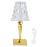 LED Crystal Table Lamp Dimable Desk Lamp USB Charging for Bedroom Decor Warm White Light V1294-YM0901-3119210121311