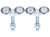 2Pcs Door Hanging Wheel Pulley Roller Glass Door Accessory for Barn Door Diameter 35mm V1294-YM0901-3114210065111