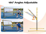 Everfit Pickleball Net Rebounder Portable Training Practice 6FT Black Yellow PB-B-6FT-YE