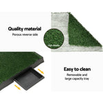 i.Pet Pet Training Pad Dog Potty Toilet Large Loo Portable With Tray Grass Mat PET-PAD-GRASSX1