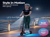 Electric Scooter 180W 18KM/H Foldable Height Adjustable Portable Riding Commuter Teens Adults ESC-180W-H178-BK