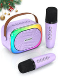 Karaoke set for kids - Portable Bluetooth speaker for car - Equipped with 2 karaoke microphones V1188-ZXY-131-017