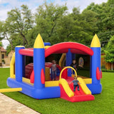 Inflatable Bounce House, Outdoor High Quality Playhouse Trampoline, Jumping Bouncer with Blower, V952-CQCBBHYC101164JT9V3