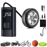 12V Portable Car Tire Inflator Air Pump, Multi-function Electric Pump for Vehicles, Bikes, Balls, V1366-AZ2-W-14764