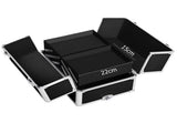 Embellir Makeup Case Beauty Trolley Cosmetic Organiser Box Travel Wheels Black CASE-MU-4T-081-BK