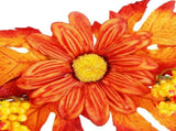 Artificial Leaf Pumpkin Wreath Door Window Fall Wreath for Halloween Christmas Decoration V1294-YM0710-3115210133111