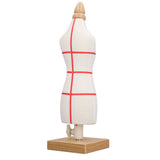 Doll Dress Form 12.2 Inch Canvas Clothes Sewing Mannequin Table Top Display Clothing Stand with V1294-YM0901-3117240185712