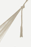 Outdoor undercover cotton Mayan Legacy hammock with hand crocheted tassels King Size Marble V97-TDK CREAM