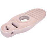 Full Body Pillow with Belly Hole Comfortable Lightweight PVC Inflatable Pool Float for Sleeping V1294-YM0901-3117250086111