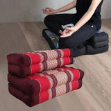 3-Fold Zafu Meditation Cushion Medium Size-RED V277-TTP3SEARBVLUERED