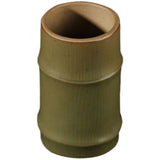 Olive Green Ceramic Desk Pen Holder Organizer, Pencil and Pen Storage for Office and Home, 1 Set V1369-AZ3-W-15802