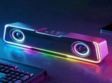 Wireless Bluetooth Sound Bar Speakers, Colorful Compact Portable for TV Computer Desktop Karaoke V1370-AZ4-18792