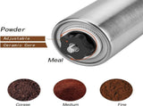 Manual Coffee Grinder Stainless Steel With Adjustable Ceramic Conical Burrs Compact Portable For V1237-ZY-807-095